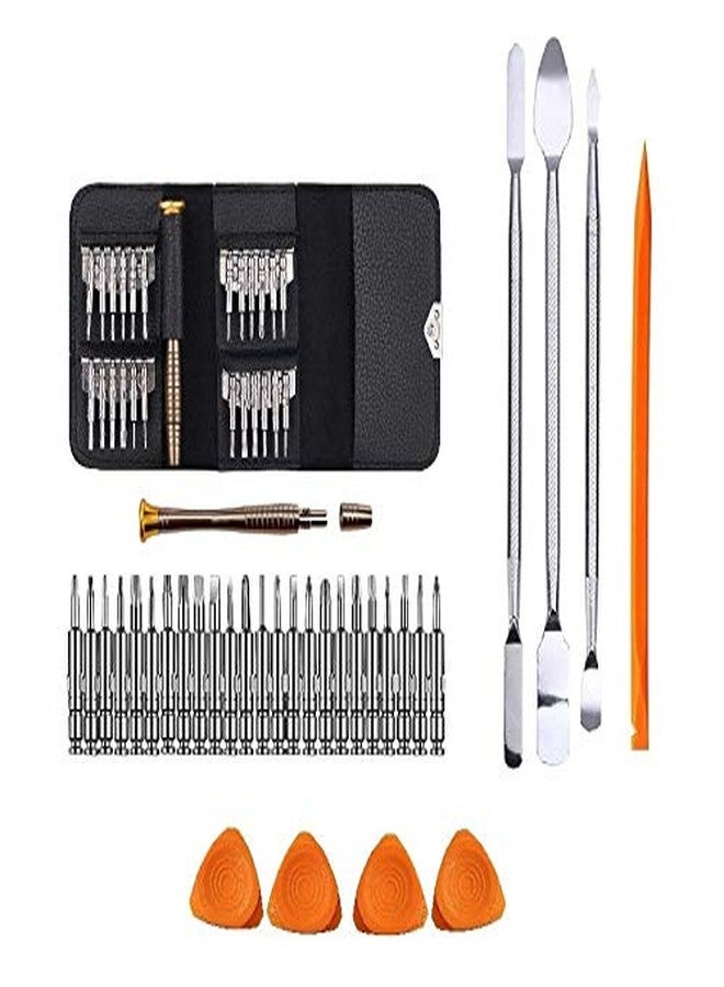 Wroughton 25 in 1 Precision Screwdriver Set for Mobiles|Laptops|Electronics|Gadgets With 1 Orange Stick Spudger, 4 Mobile Openers and Set of 3 Steel Openers for Mobile and Gadgets dissembling Tools - Image 1